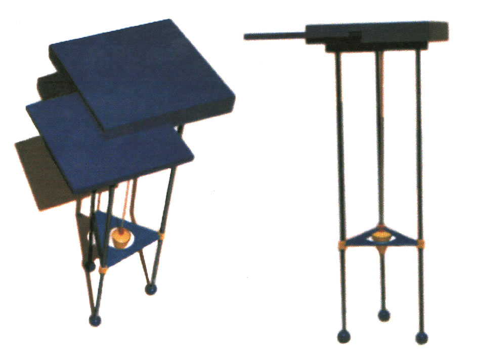 Tablette bleue.